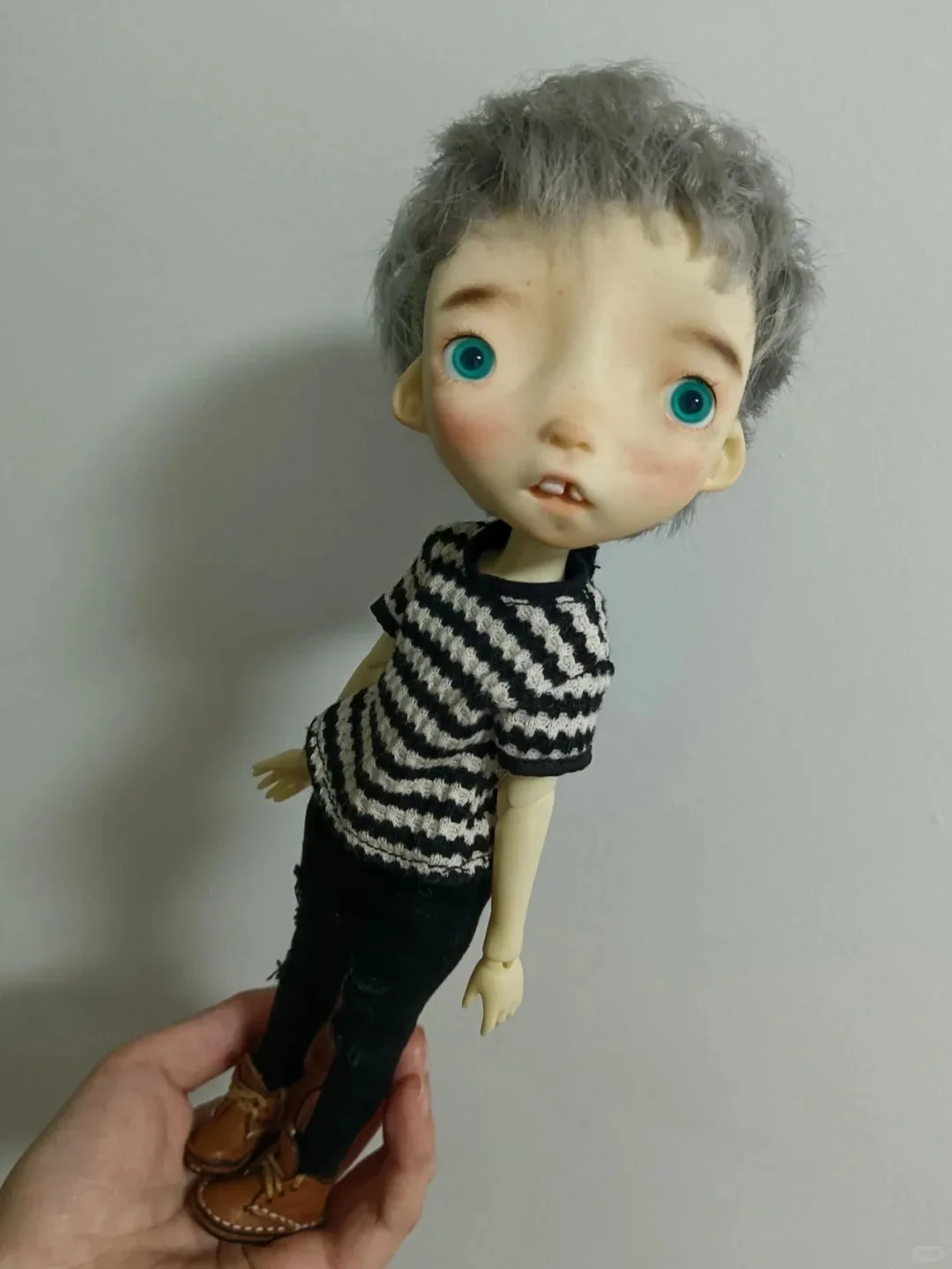 Poupée en résine de qualité supérieure pour filles, dents intelligentes, Tom, BJD, poupée SD, jouet coquin, taches de dents manquantes, maquillage, 1/6, nouveau