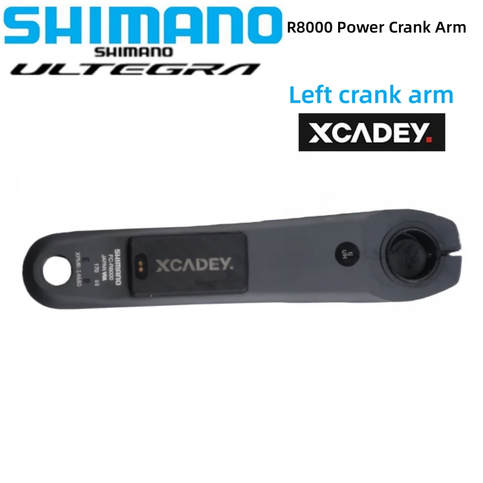 パワーメーターxcadey FC-r8000 165㎜　右クランク USB充電式 シマノ Ultegra R8000 クランク Xcadey 左パワークランクまたは右側