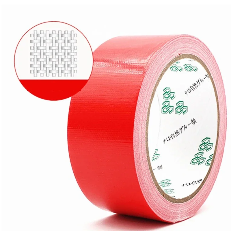 Waterproof Duct Gaffer Cloth Backing Tape 60mm Strong Adhesion No Residue Bright Color Adhesive for Studio Floordrop Fixing