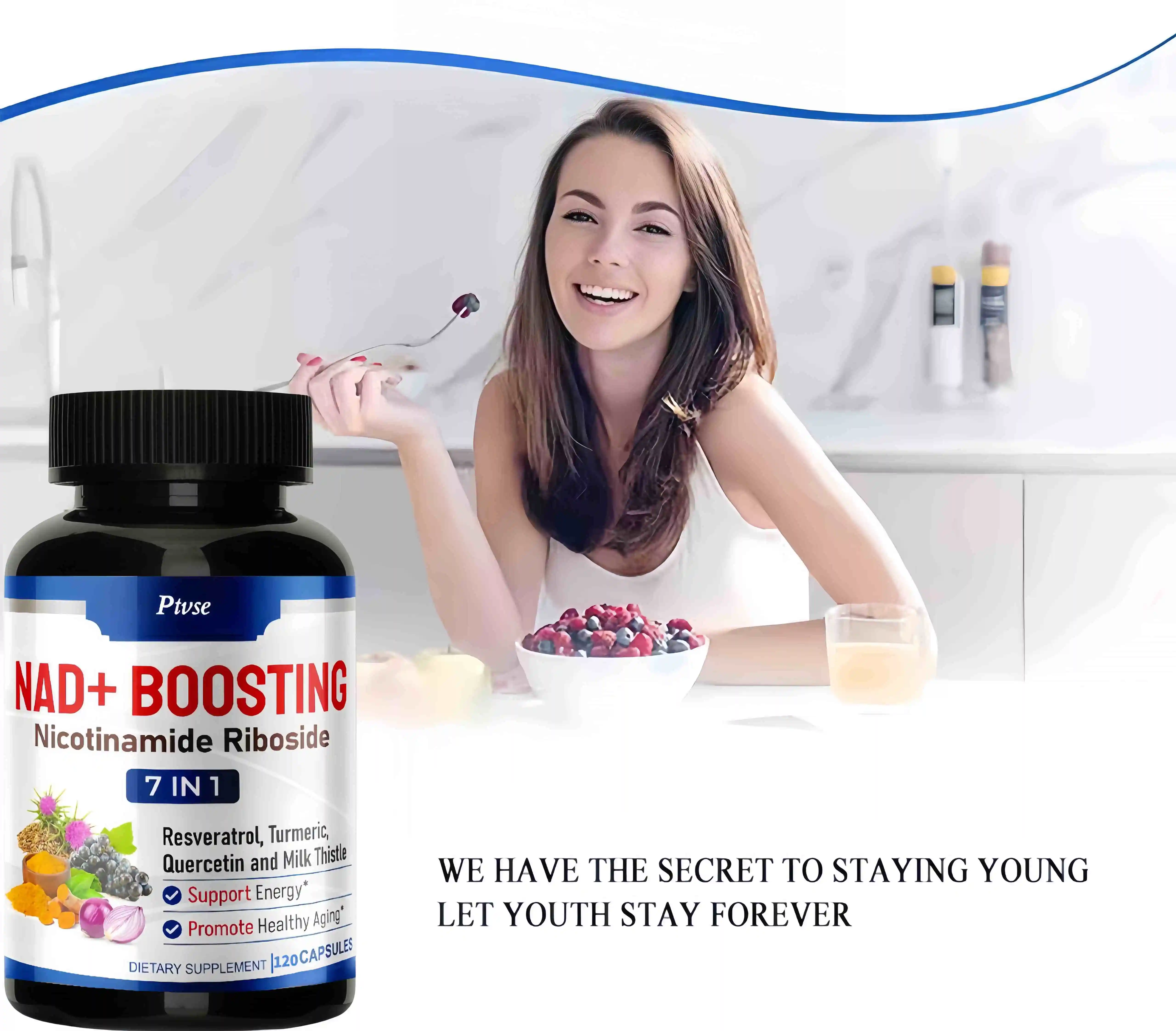 NAD+ Supplements Nicotinamide Riboside Alternative for Men&Women Anti Aging Natural NAD+Booster for Longevity & Cellular Health