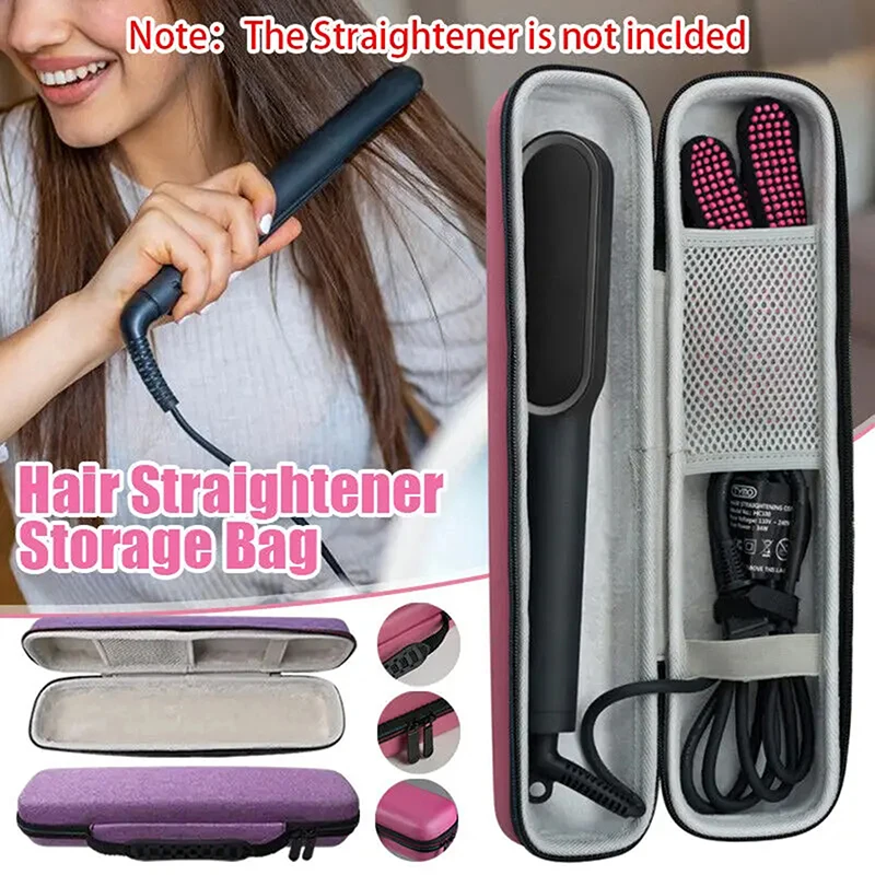 

Curling Iron Storage Bag For Hair Straighteners Curling Iron Hair Rollers Eva Hair Straightener Storage Bag Travel Carrying Case