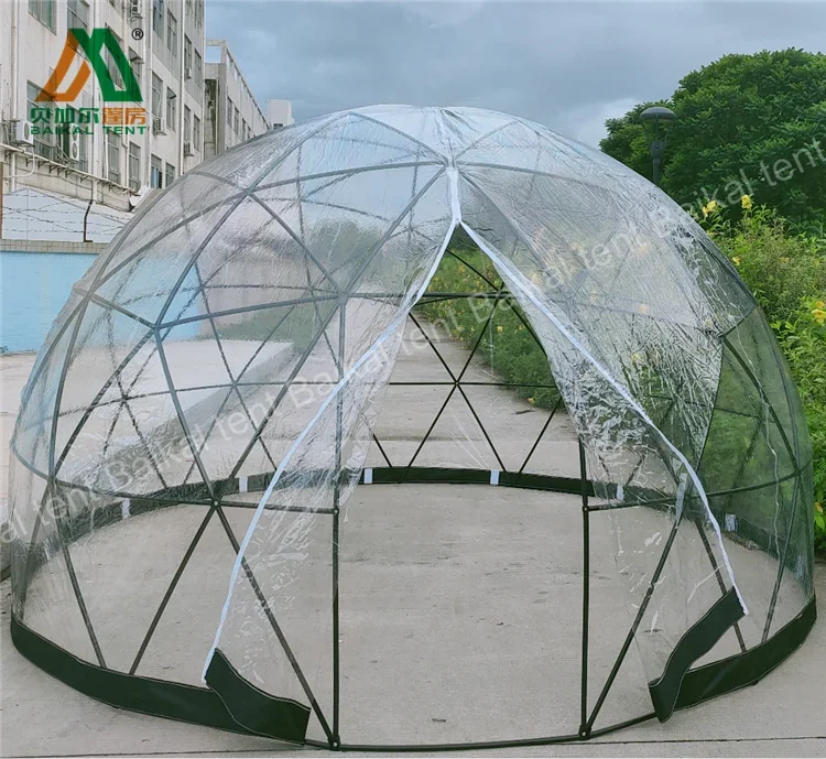 Outdoor Clear Bubble Camping Tent Transparent Glamping Small Restaurant Geodesic Plastic Garden Igloo Dome Igloo Tents for Party