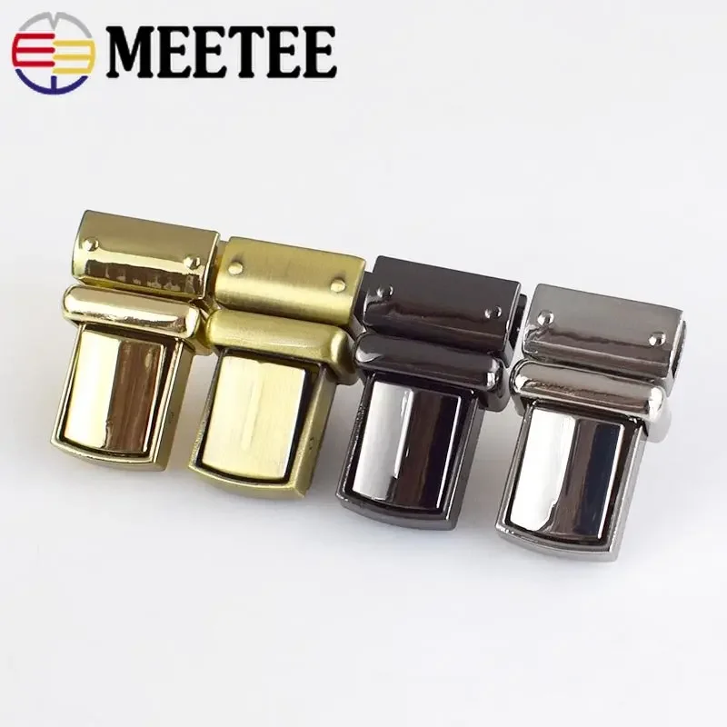 2/5/10Pcs 22x38mm Handbag Mortise Lock Bag Locks Buckle Twist Turn Clasp Closure For DIY Replacement Bags Purse Snaps Hokks