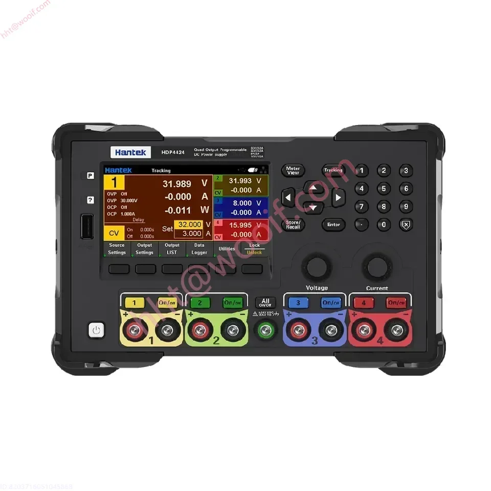 HDP4424B Программируемый линейный источник питания постоянного тока с 4,3-дюймовым цветным дисплеем
