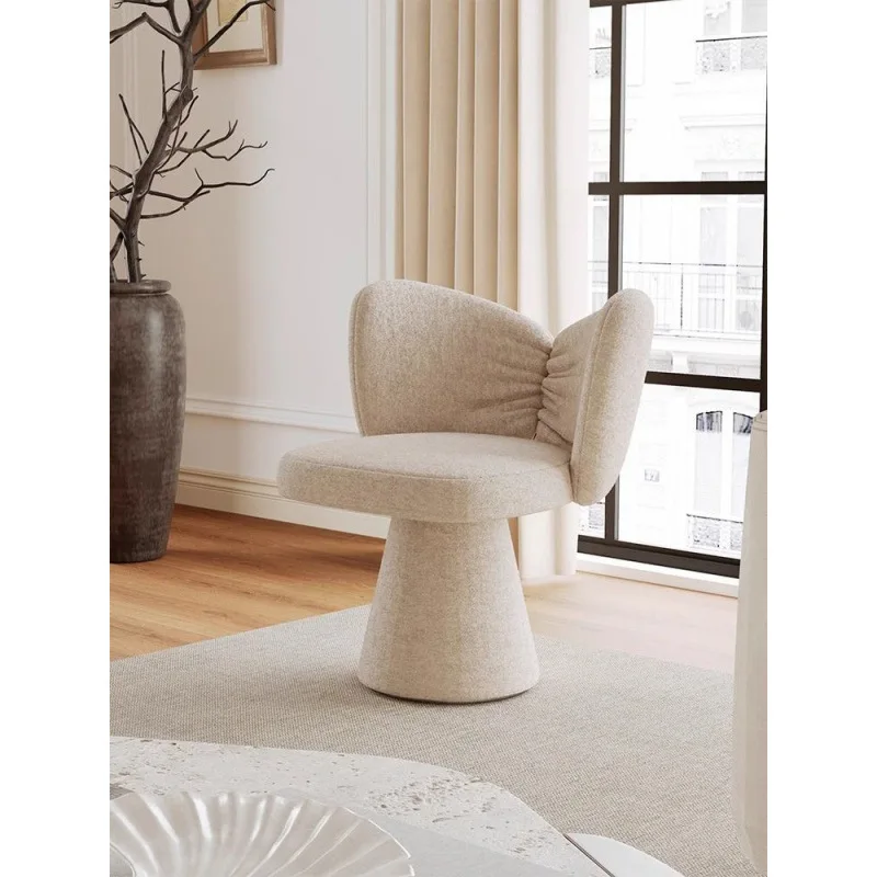 French makeup stool dressing stool light luxury on reception butterfly dopamine healing single chair