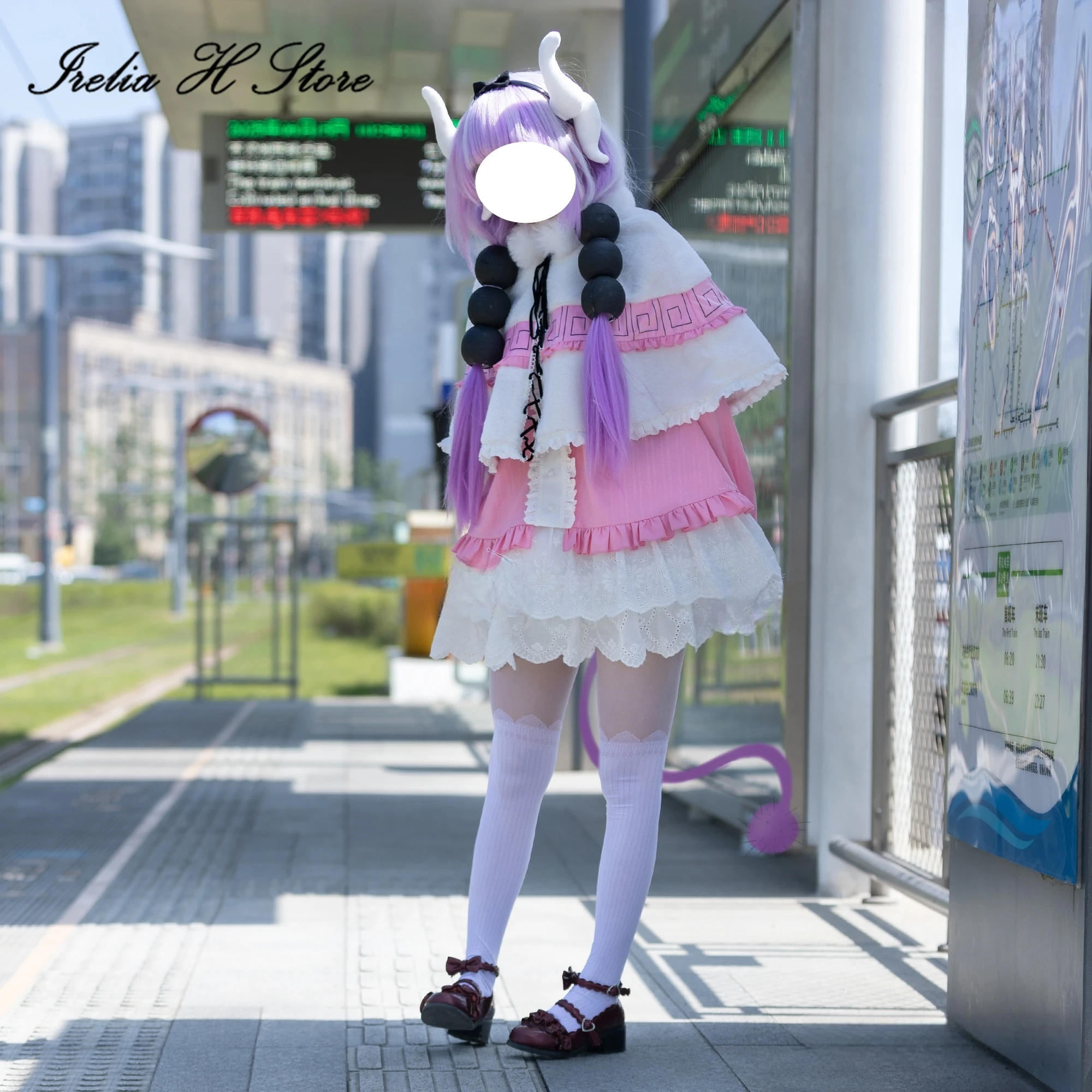 

Irelia H Anime Kanna Kamui Miss Kobayashi's Dragon Maid Cosplay Costume Kanna Kamui Dress For Women Halloween Costume