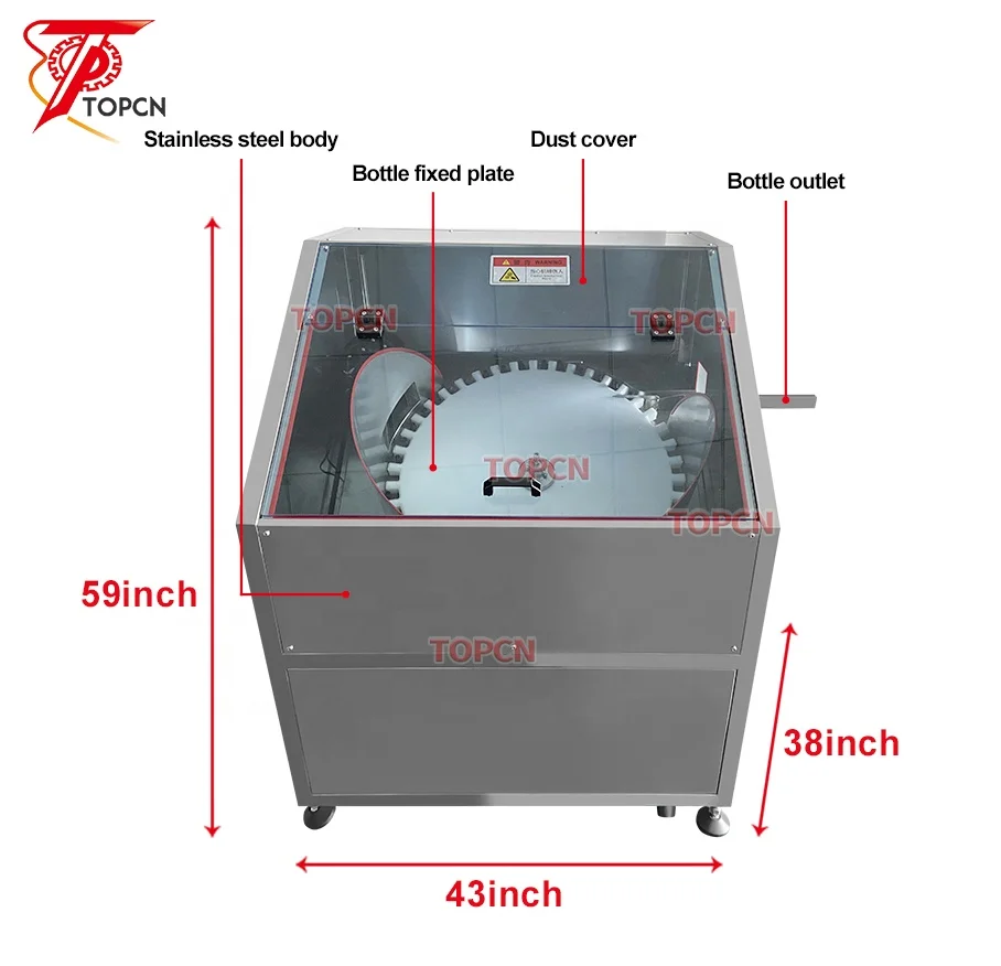 

Full Automatic Plastic Small Round Bottle Sorting Turntable Unscrambler Machine