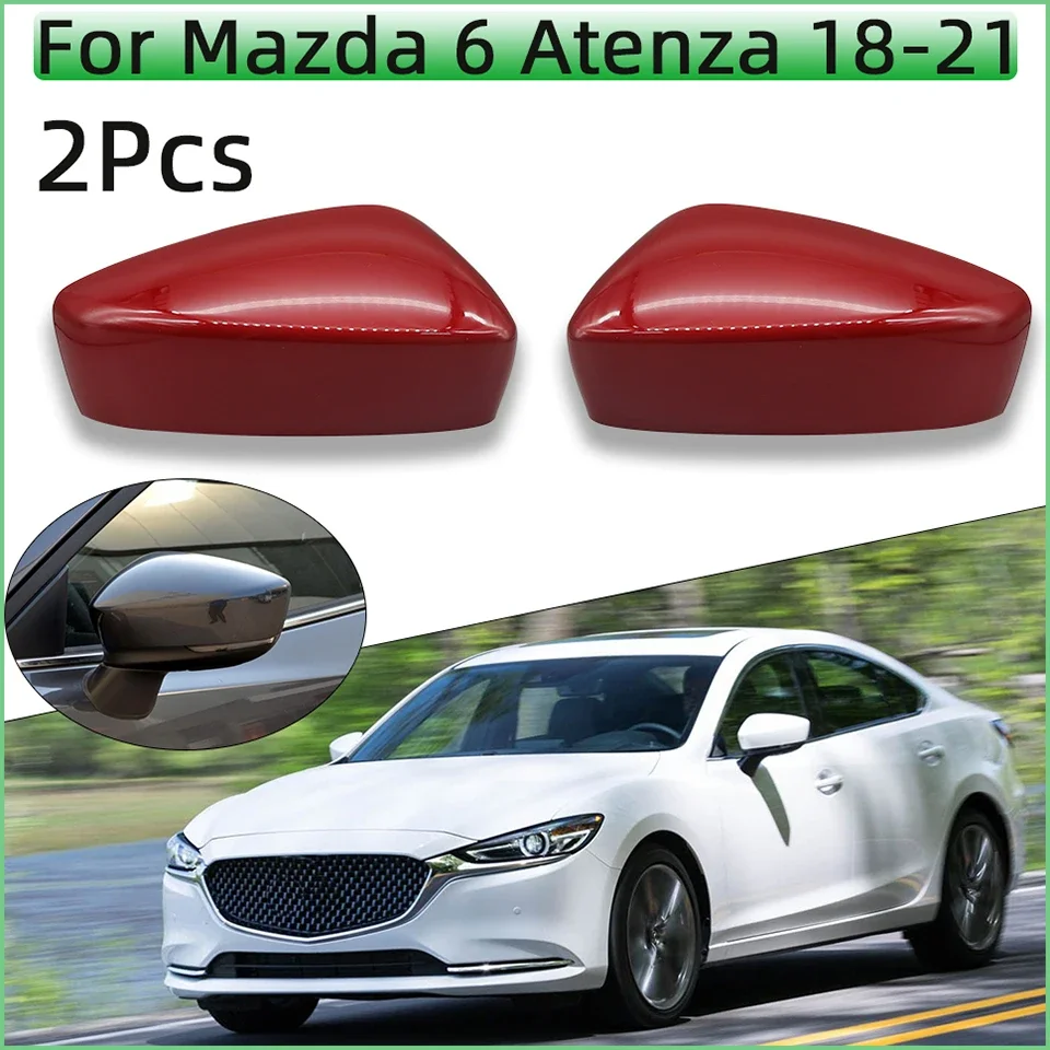 

2Pcs For Mazda 6 Atenza 2018 2019 2020 2021 Rearview Mirror Cap Door Mirror Cover Housing Rearview Side Wing Shell With Color