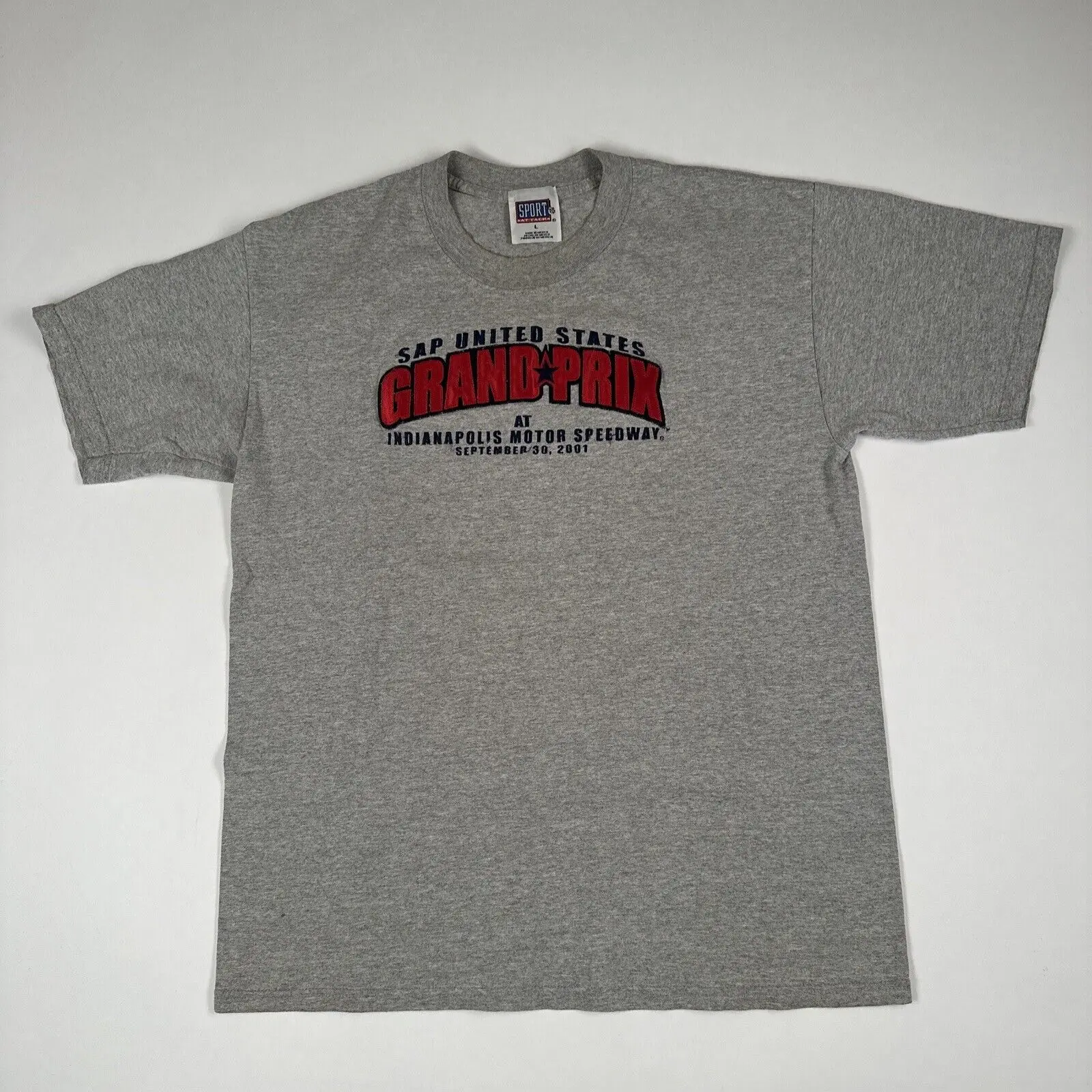 Винтажная Футболка Гран-при 2001, большая СИП Индианаполис Speedway, 30 сентября