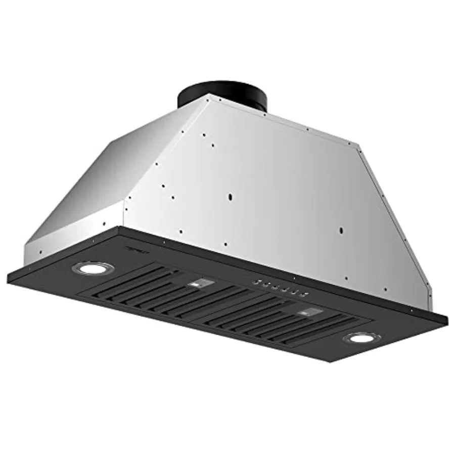 

Встроенная вставка для вытяжки EKON NAB0136IN, черная, с высокой производительностью 900 куб. футов в минуту, для кухни над каналами и безканальной печи