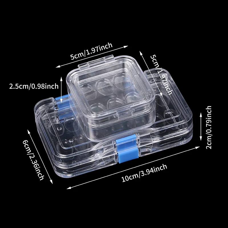 6/16 Grids Dentistry Tooth Box with Film Denture box Veneers  Materials Aesthetic Dentist for Dental Technician Tools