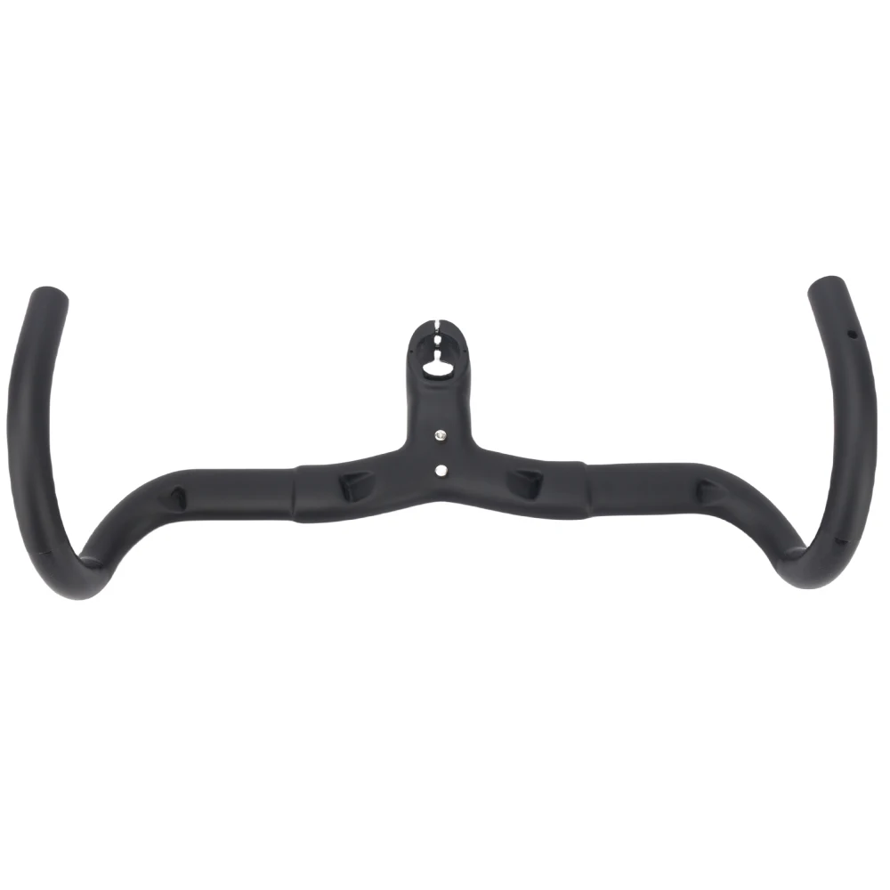 Winow-Carbon Handlebar for Gravel Bike, Integrated Flare, 16 ° Bar, 360, 380, 400, 420, 440mm Stem, 70, 80, 90, 100, 110mm, Bicy