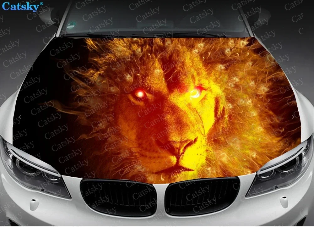 

ferocious lion animal car hood decal vinyl sticker graphic wrap decal graphic hood decal suitable for most vehicle customization