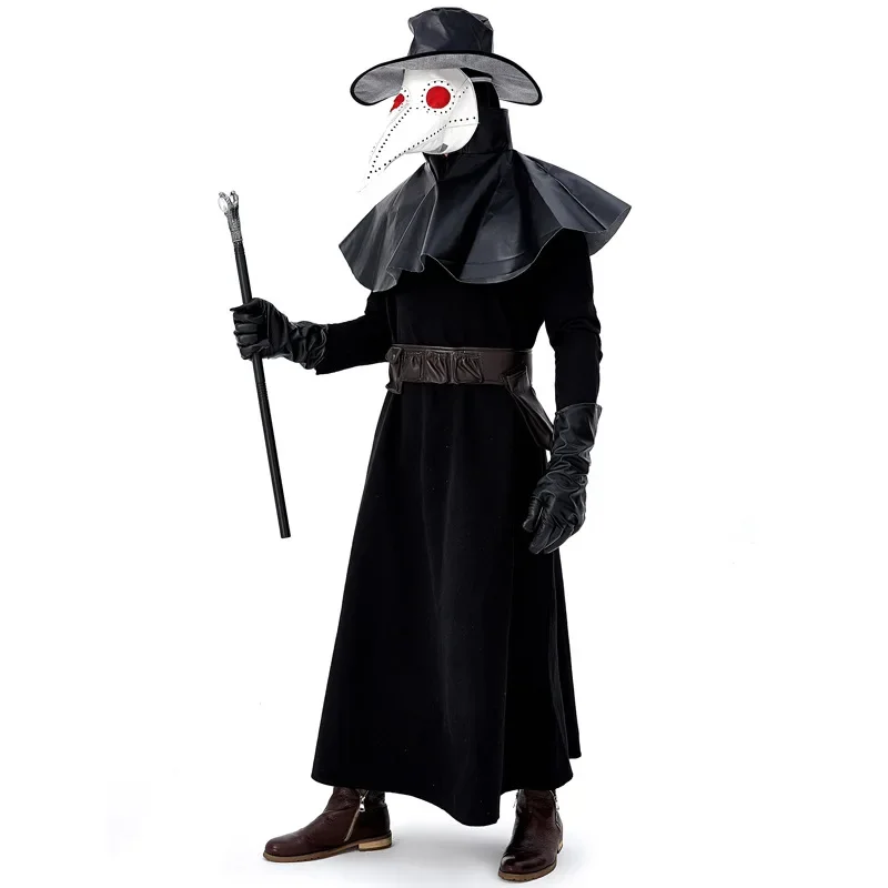 Deluxe Adult Dr. Plague Doctor Cosplay Costume Schnabel Suit Halloween Costumes For Men Adult Carnival Party Dress Up Clothing