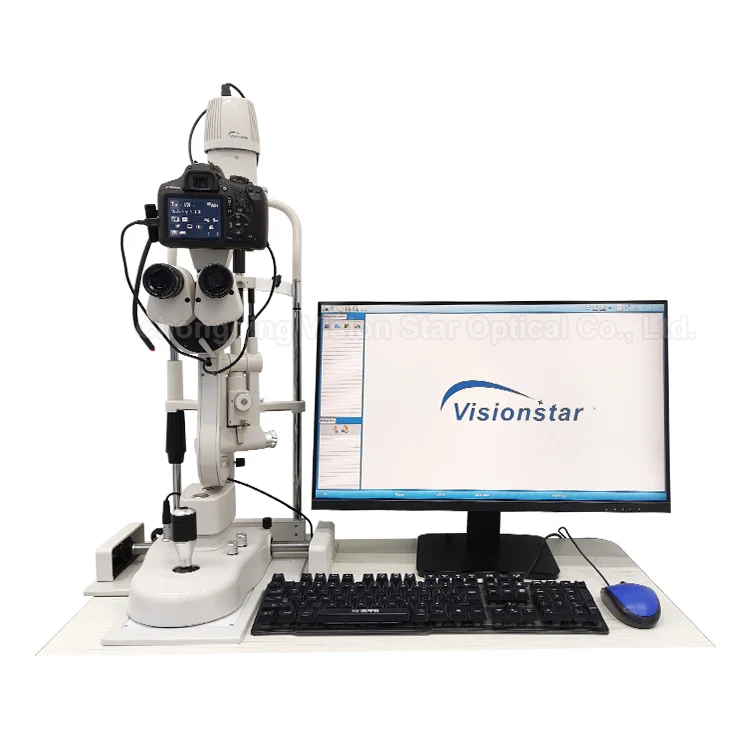 Ophthalmology Slit Lamp Biomicroscopy Eye Exam Optical Ophthalmic Equipment Digital   Microscope With