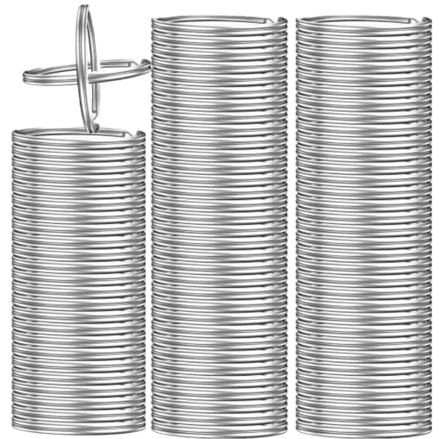 

200PCS Key Rings, Split Bulk Keyrings for Keychain and Crafts 25mm