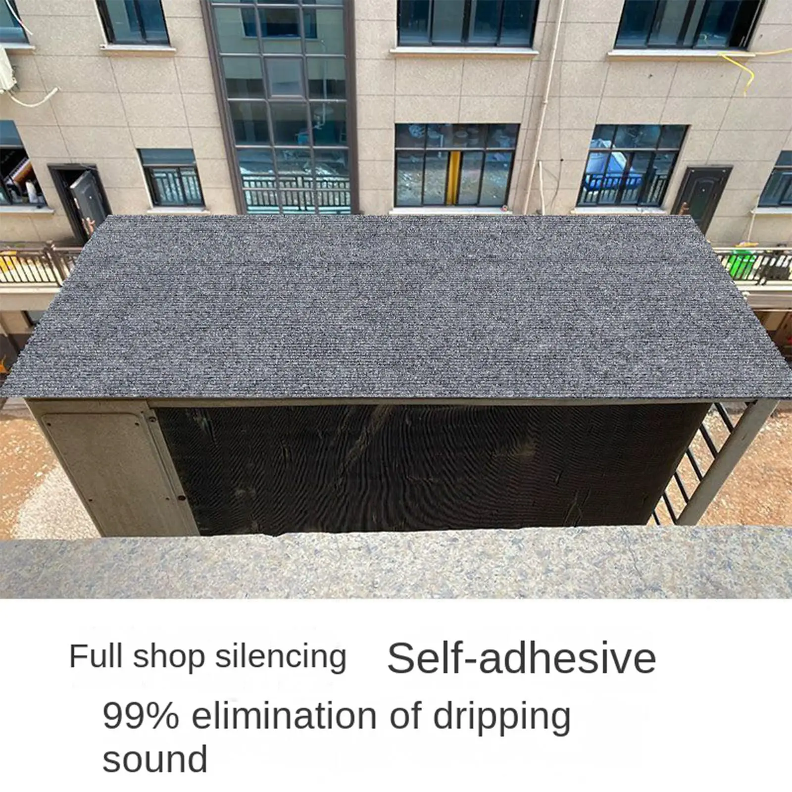30/40X100CM Air Conditioner Drip Cushion Self-Adhesive Noise Reduction Cover Outdoor AC Cover For Home Workplace Residential