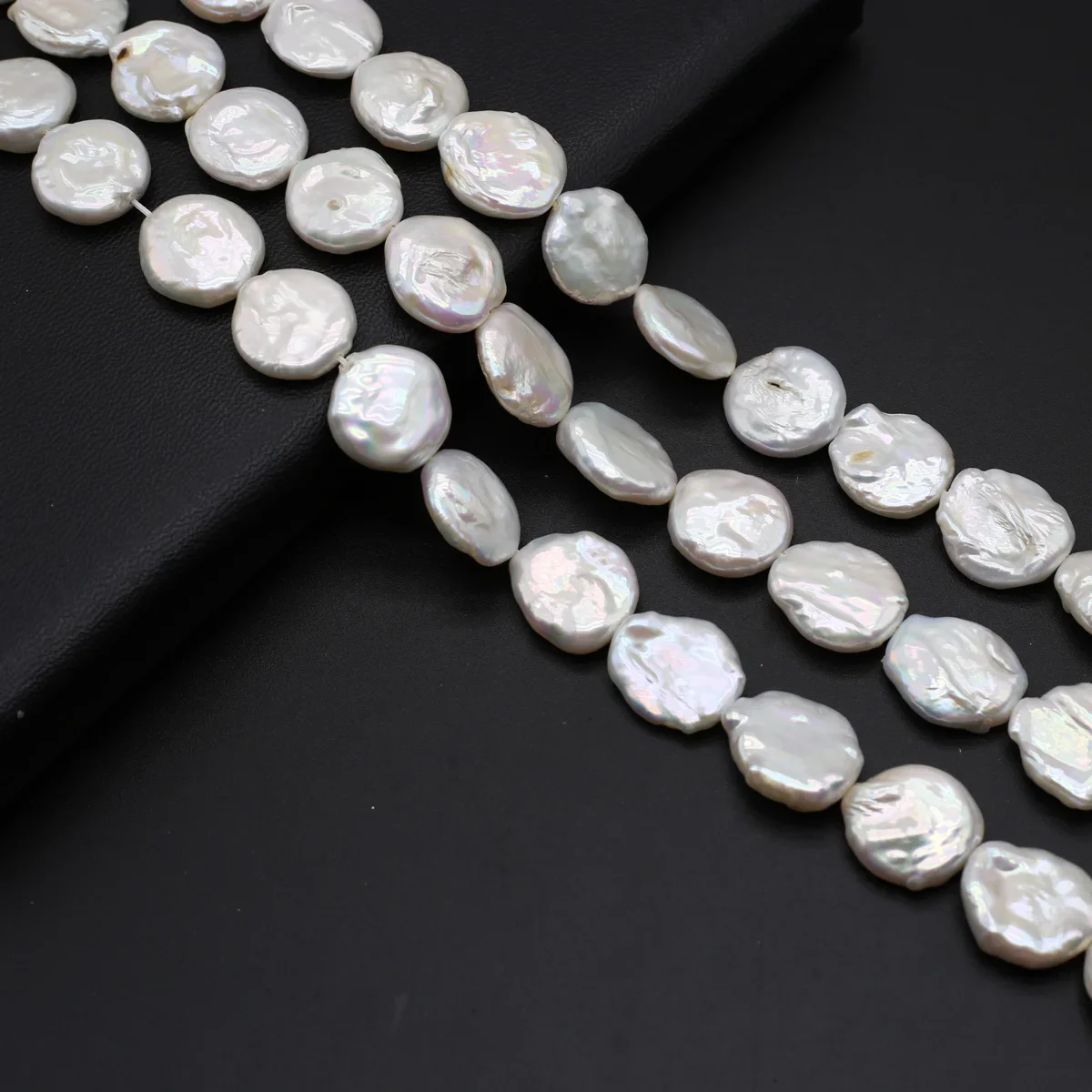 

Natural Freshwater Baroque Pearls Beaded Disc shape Loose Spacer Beads for Jewelry Making Diy Bracelets Necklaces Accessories