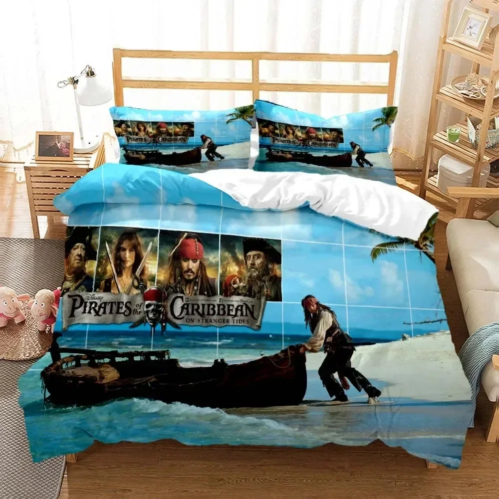 

Комплекты одеял «Пираты Карибского моря» для детей и взрослых, комплект постельного белья для дома, спальни, подарок 140х200см