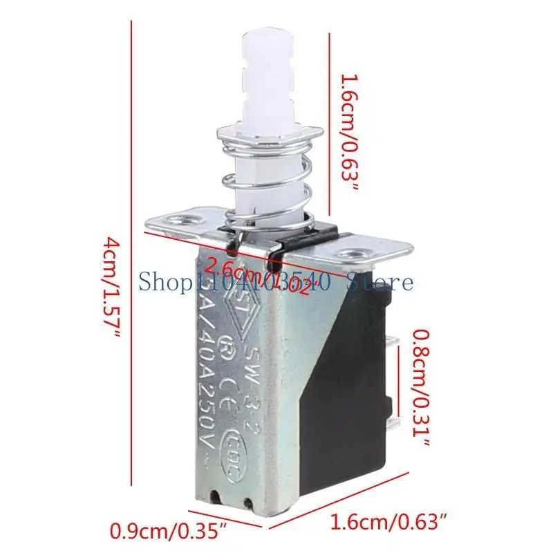 02DC 10 PCS BOTÃO SPST SPST Switch 2pin Switch SW-3 AC 250V 2A/8A