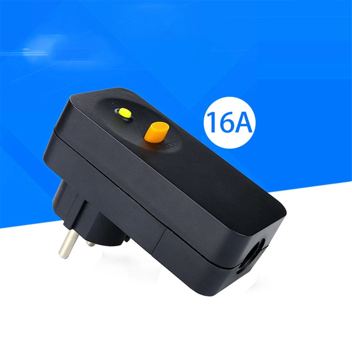 FI Circuit Breaker Personal Protection Plug Replacement Plug 10mA Residual Current Circuit Breaker 16Amp EU Plug image 6