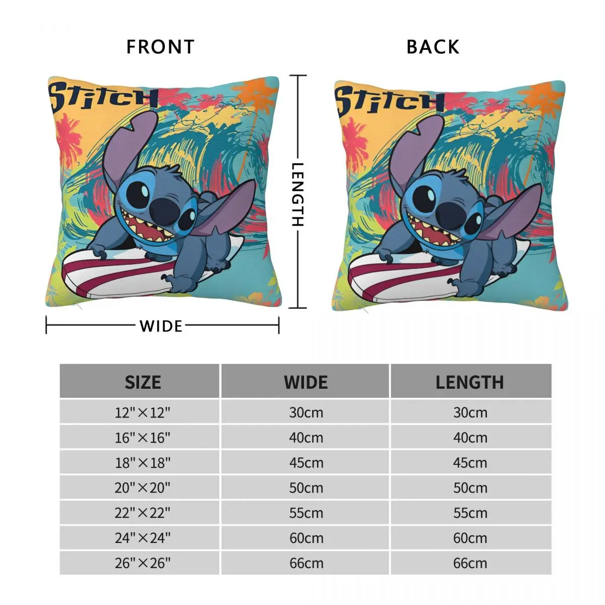 ليلو وستيتش 2024 كيس وسادة تصفح غطاء الوسادة مضحك البوليستر ديكور المخدة للمنزل 45x45 سنتيمتر #6