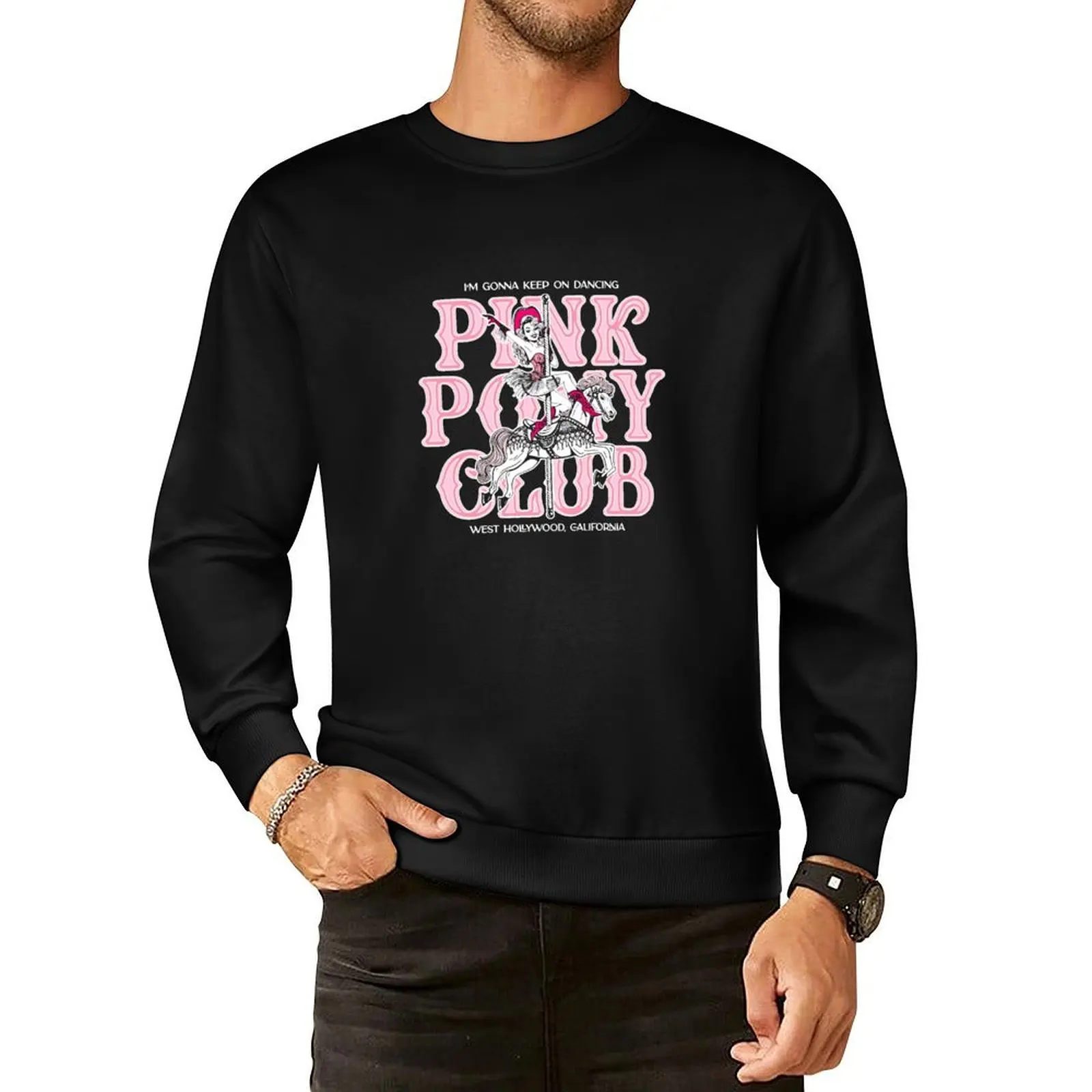 

Pink Pony Club Pullover Hoodie autumn anime clothes tracksuits mens designer clothes new sweatshirt