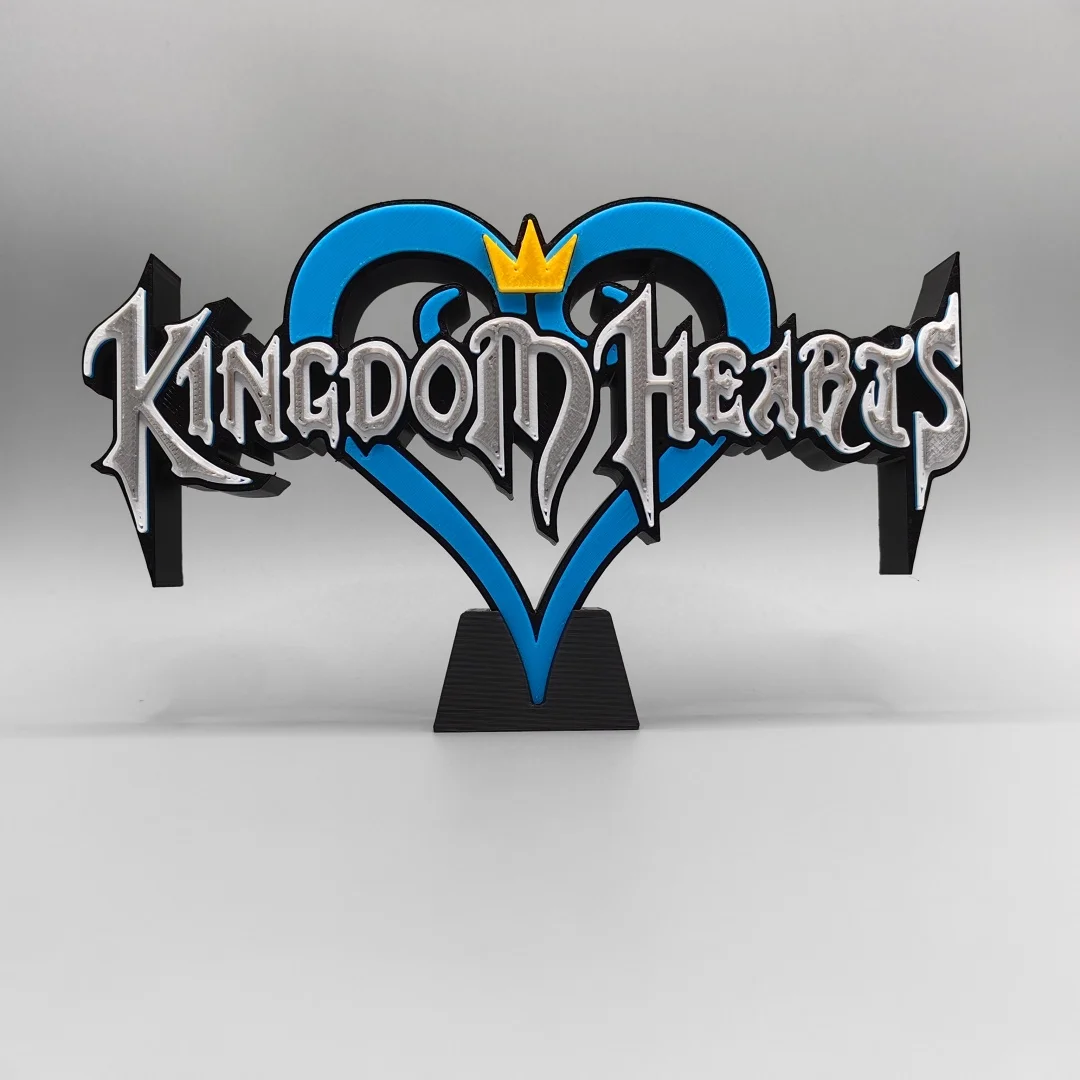 Adecuado para la exposición de personajes de cosplay con el logotipo de Kingdom Hearts, decoración de escritorio personalizada y creativa, juguete de regalo.