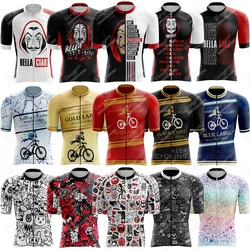 17 style Cycling Jersey Men Bike Top MTB Bicycle Shirt Mountain Road Riding Clothing Short Sleeve Summer Cyclist biking Blouse