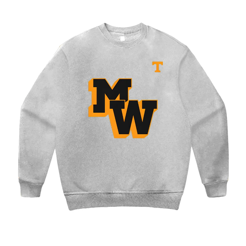 MorganWallen UT camisa de manga larga con cuello redondo, ropa Retro Harajuku, ropa de calle informal, moda para mujeres y hombres, sudaderas de Otoño Invierno