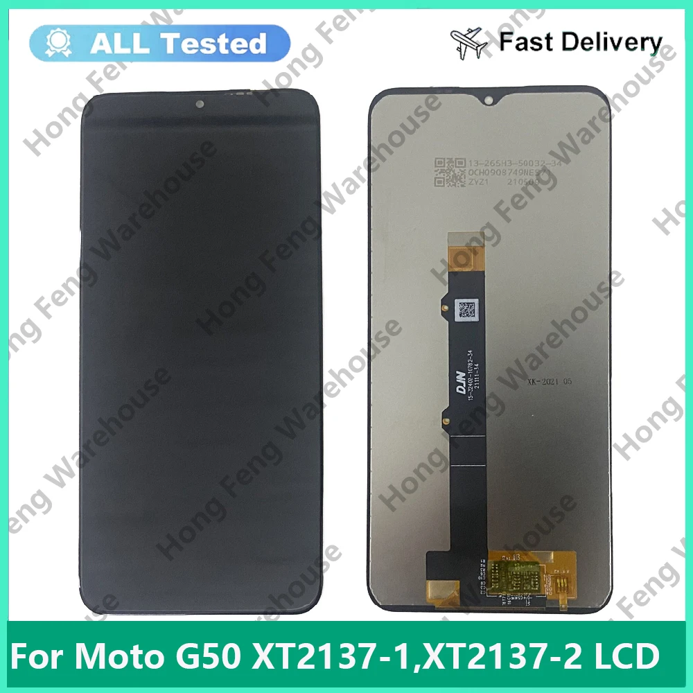 

Original New Tested 6.5"For Motorola Moto G50 Lcd Screen Display Touch Digitizer Assembly For Moto G50 LCD XT2137-1 XT2137-2