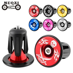 MUQZI Handlebar End Caps Bike Aluminum Handle Bar End Plugs MTB Road BMX Bicycle Handlebar Plugs