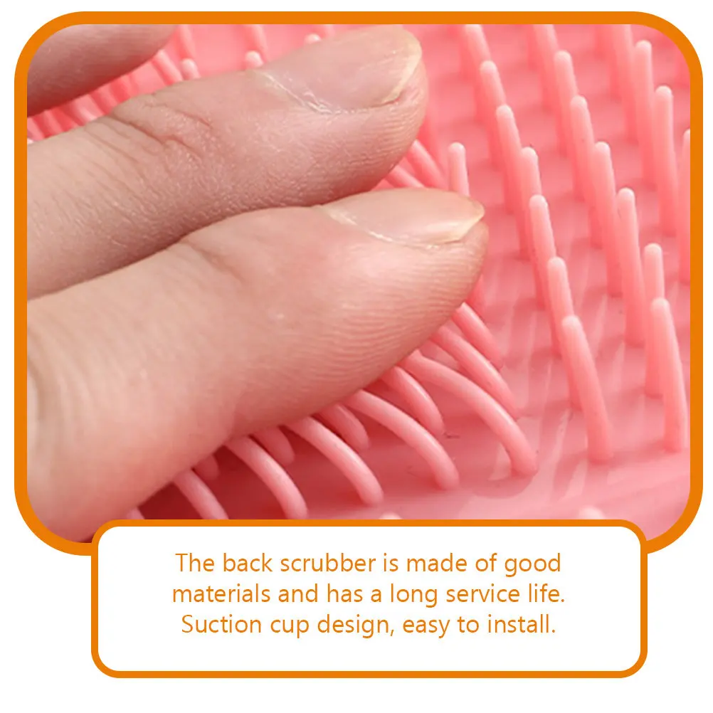 Foot Scrubber Mat Shower Back Scrubber Hands Free Wall Mounted Suction Cup Nonskid Massage Mat for Foot Pain Relief Exfoliation