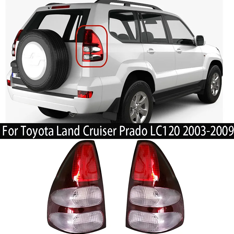 

For Toyota Land Cruiser Prado LC120 2003 2004 2005 2006 2009 Rear Bumper Tail Light Without Bulb