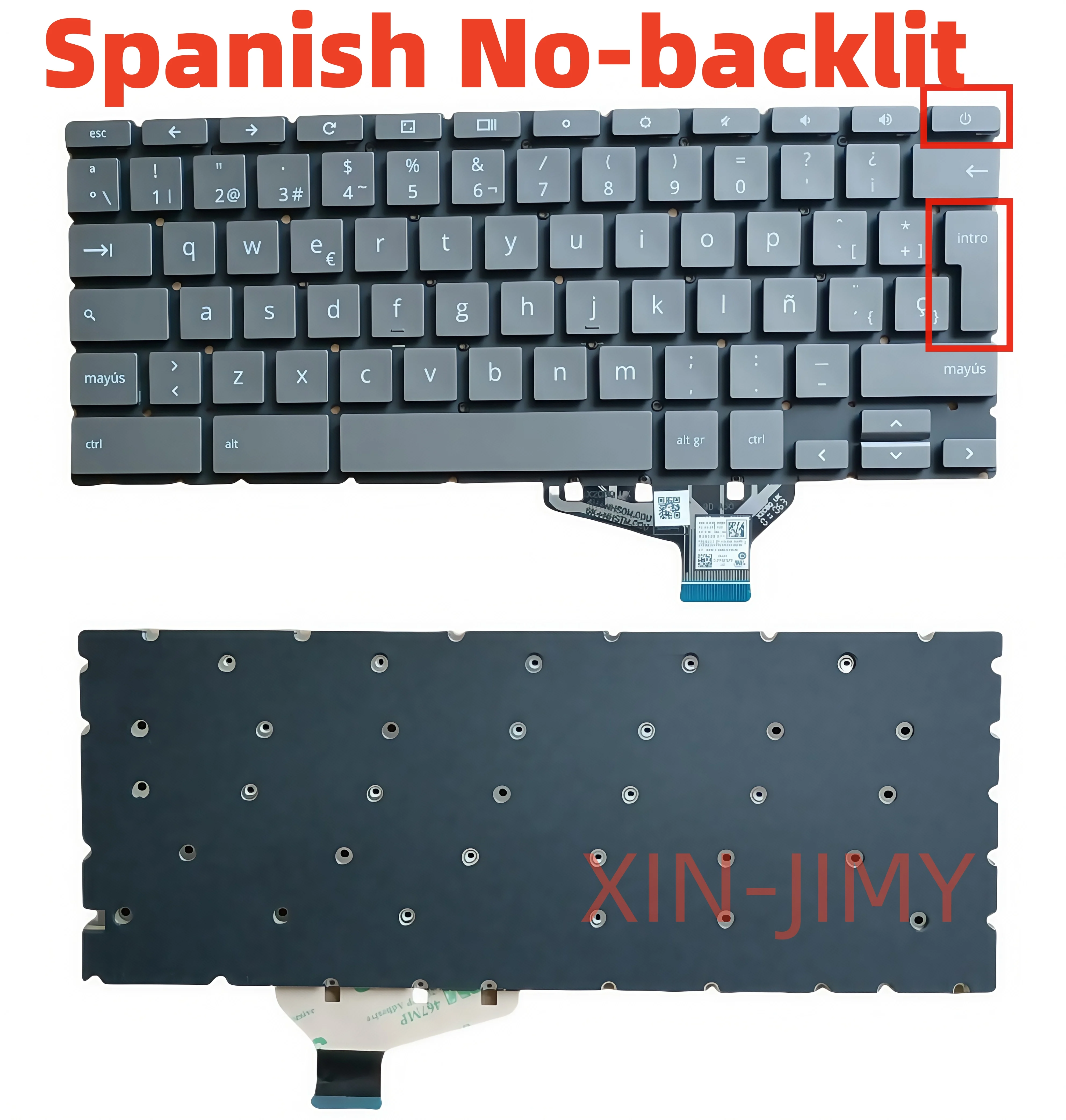 

Spanish Gray Laptop keyboard For HP Pro C640 Chromebook M03451-BG1 SP without backlit