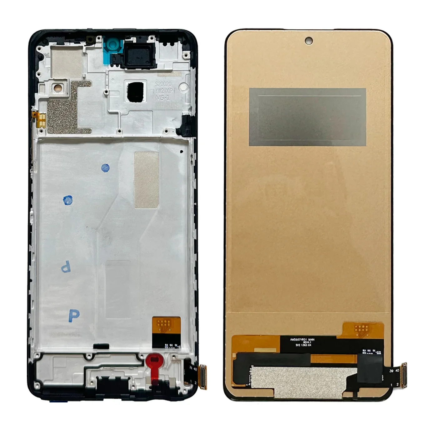 شاشة LCD لهاتف Xiaomi Redmi Note 10 Pro M2101K6G M2101K6R شاشة LCD تعمل باللمس محول الأرقام لـ Redmi Note 10 Pro مع الإطار
