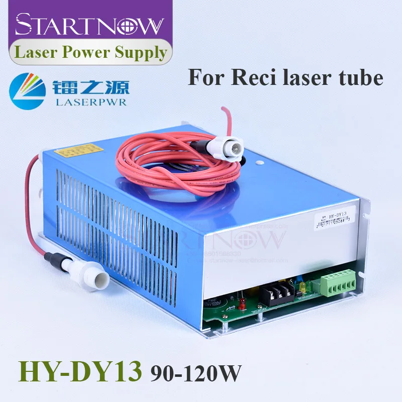 Zasilacz Startnow DY13 CO2 do laserów 90W-120W RECI W1 W2 T1 T2 W4 T4 V2 100W, do laserowych maszyn do grawerowania i cięcia.