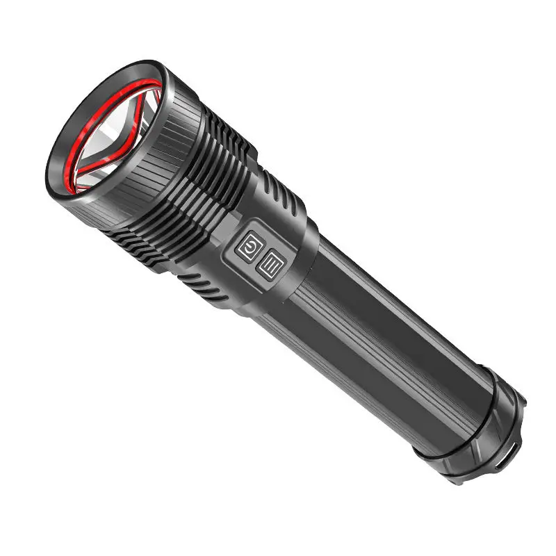 YYHCPortable Searchlight Ipx5 Waterproof Telescopic Zoom Super Bright Torch Light Powerful Flashlight