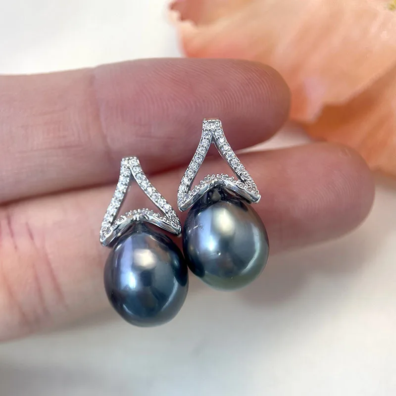 

E005 Золотистые позолоченные медные серьги-гвоздики с жемчугом из стерлингового серебра S925, фурнитура для изготовления ювелирных изделий, аксессуары для DIY украшений