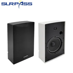 Wall Mounted Speaker 5inch 100V HiFi Audio Loudspeaker 2 Way Wall Speaker PA Sound System Suitable for Hotel School Supermarket