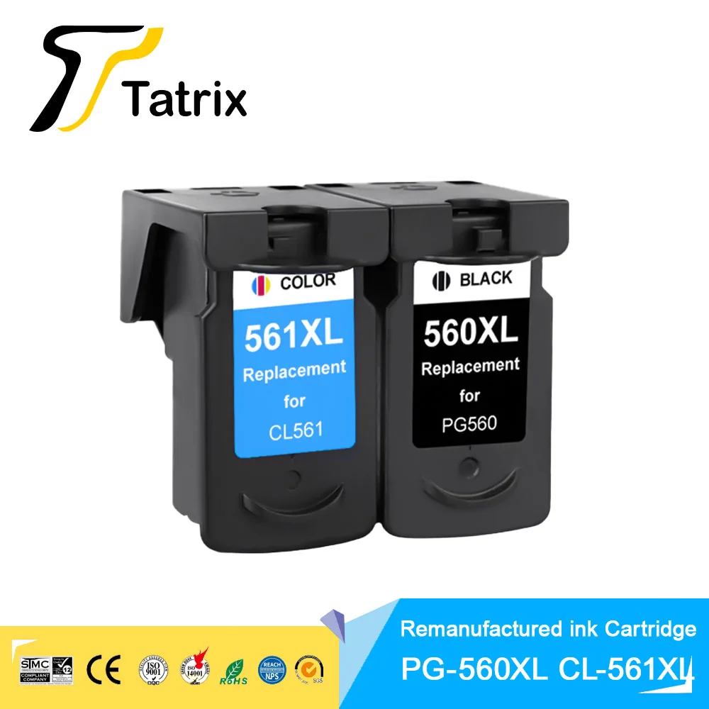 High Yield PG-560XL PG 560 XL CL-561XL  Remanufactured Ink Cartridge for Canon PIXMA TS5350/TS5351/ TS5352/TS5353/ TS7450/7451