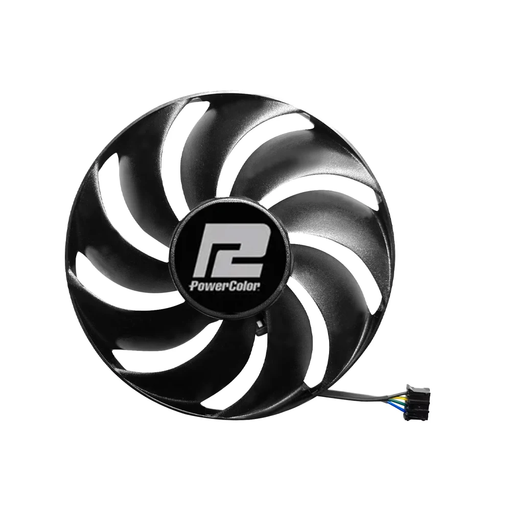 8​7MM T129215BU RX6750XT Video Card Fan For Powercolor RX 6750 XT GDDR6 Replacement Graphics Card GPU Fan