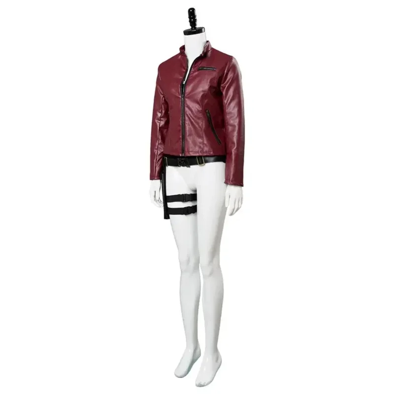 A Remake Claire Redfield Cosplay Costume Jacket Outfit Adult Women Girls Halloween Carnival Costumes Custom Made