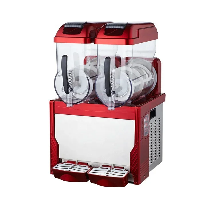 

Commercial snow melting machine Two-cylinder beverage juice smoothie machine