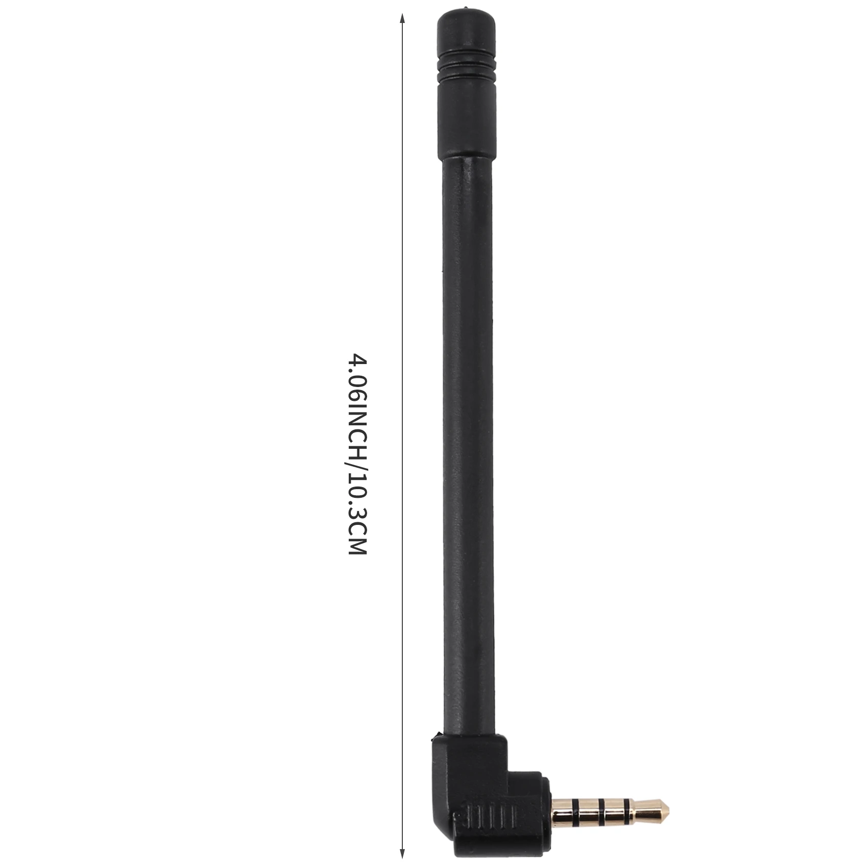 Mini alto-falante universal 3.5mm rádio antena de áudio ao ar livre fone de ouvido buraco antena externa 3.5mm