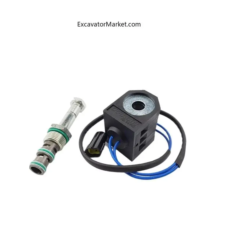 Excavator For Doosan Daewoo 55 150 225 215 300-5/7/9 Pilot Safety Lock Solenoid Valve Spool