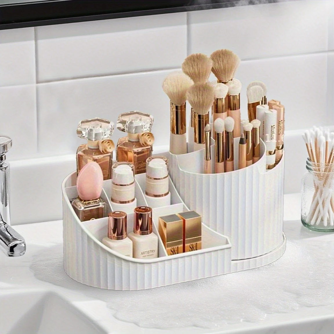 360 °   Kotak Display Kosmetik - Home Edit Bathroom Storage ulasan dan harga