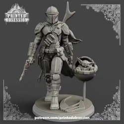 Alien Warrior Full Resin Figure 1/24 Scale 75mm Model Kit Miniatures GK Diy Unassembled and Unpainted Diorama Toys