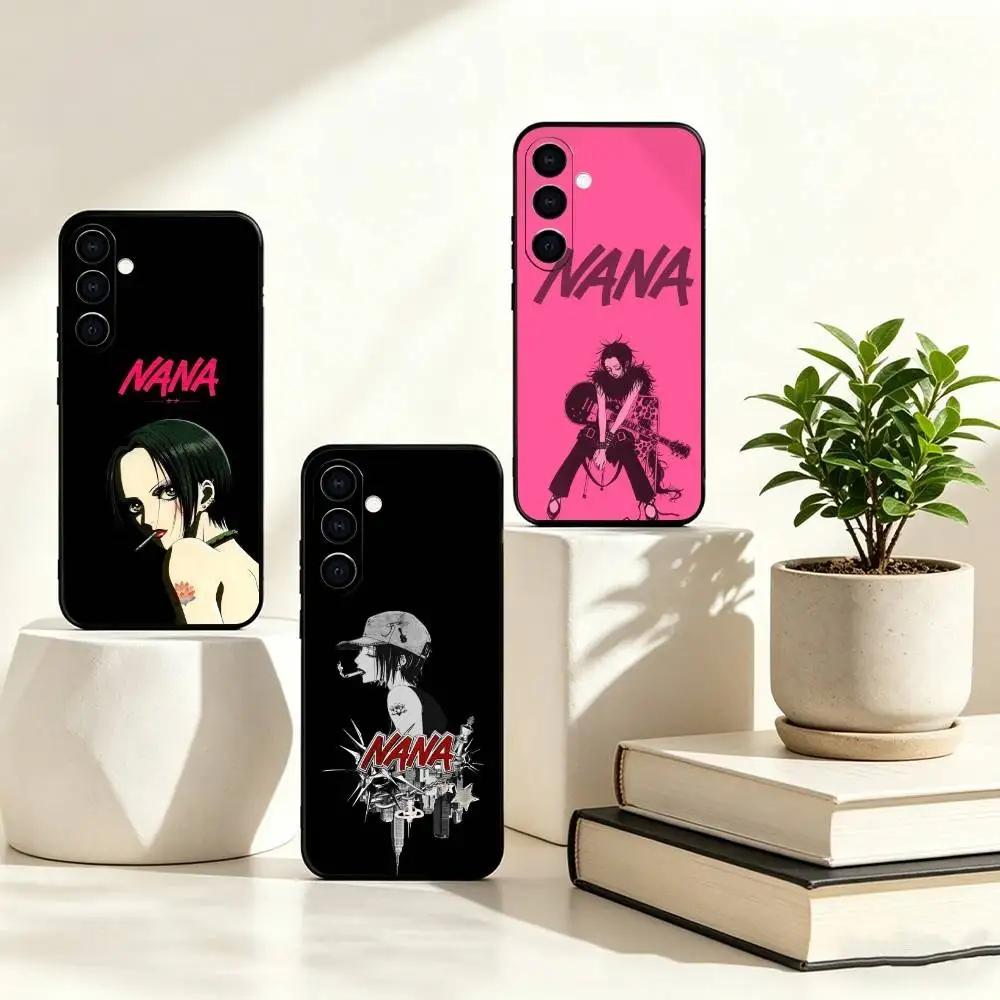 A-Anime NANA Oosaki Nana Phone Case For Samsung Galaxy A73,A72,A71,A70,A53,A52,A51,Soft Silicone Black Cover