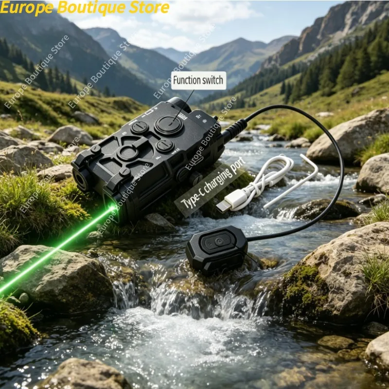 

Dual Color Red Green Indicator Tactical Storage Box With Flashlight Multifunctional For Outdoor Toy